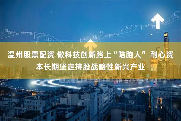 温州股票配资 做科技创新路上“陪跑人” 耐心资本长期坚定持股战略性新兴产业