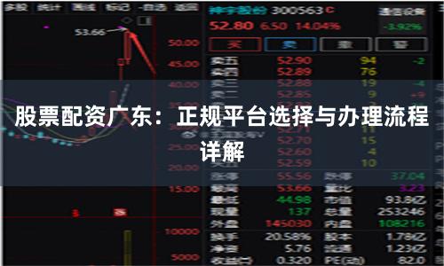 股票配资广东：正规平台选择与办理流程详解